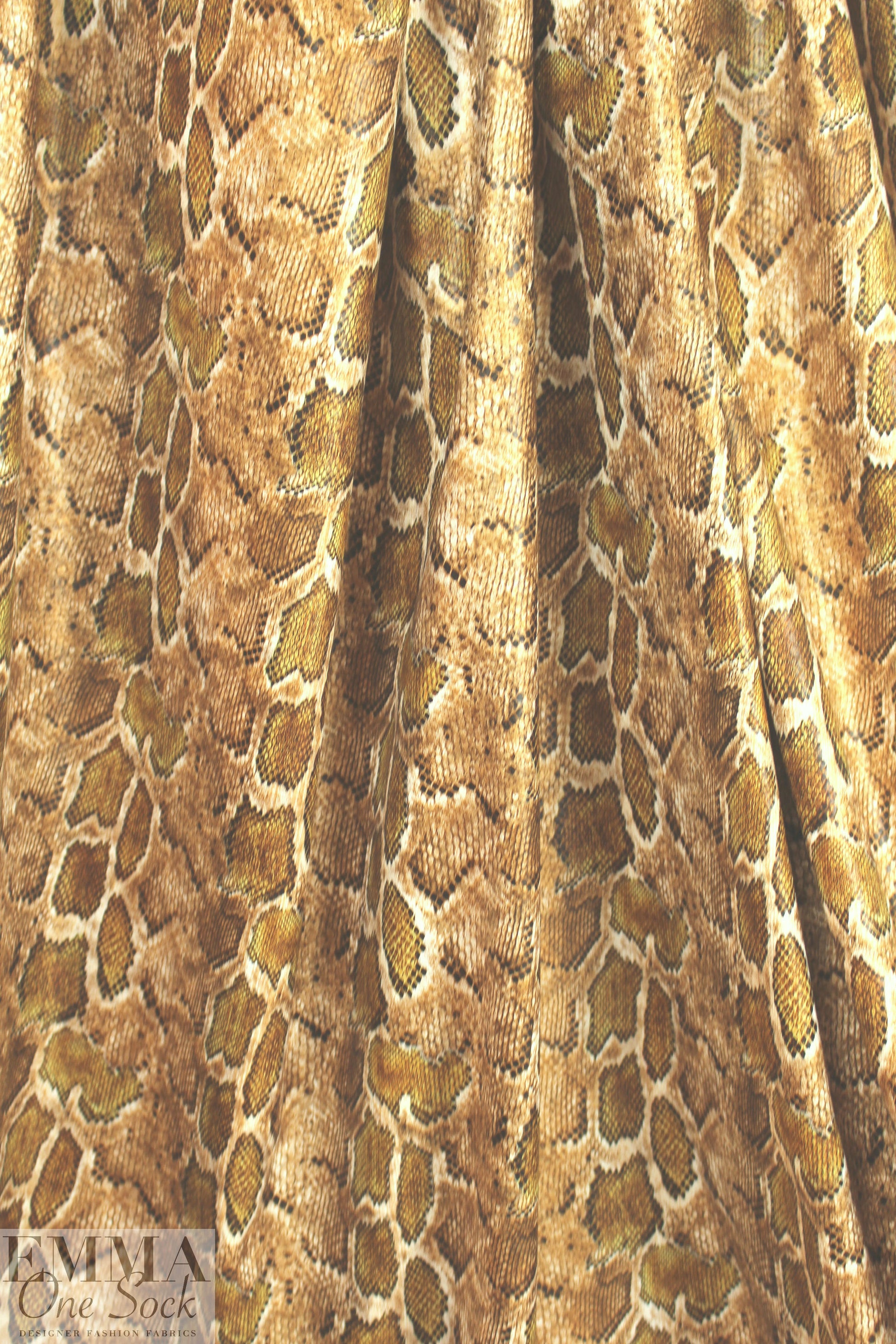 python printed water-resistant faux leather