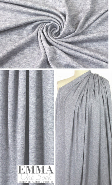 super soft, lightweight faux cashmere knit - blue-gray