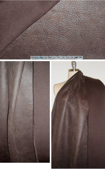 Emi1 Rutenberg knit-backed vegan elephant - choc. 1.8 yd