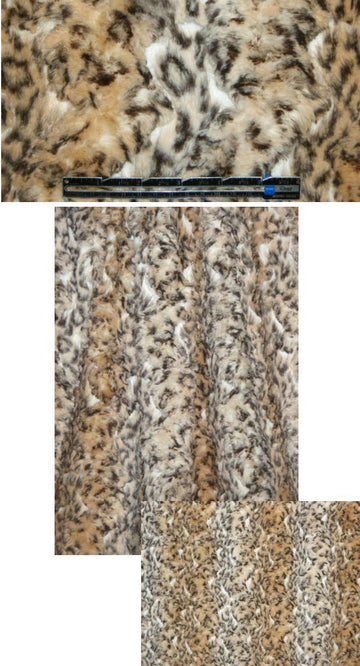 stylized cheetah sculpted faux fur 1.125 yd