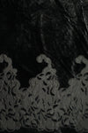 Italian faux fur with leather-look applique' border 2.5 yd