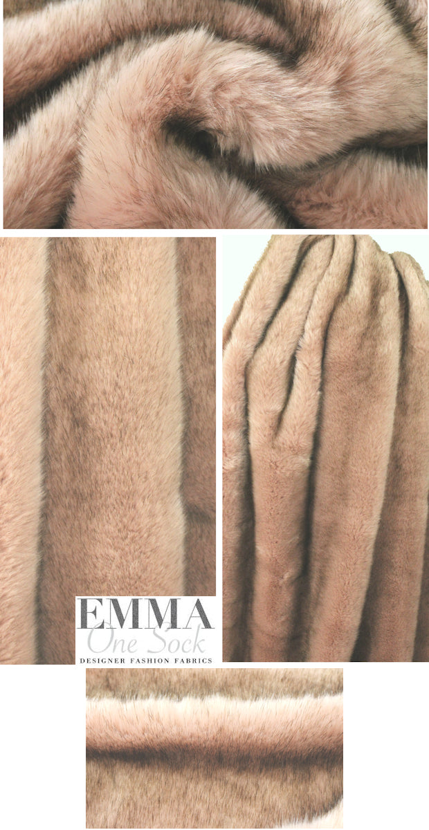 The0ry pink blush luxurious faux fur