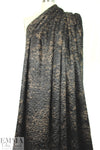 NY designer sculpted faux fur - black coffee/mocha 1.125 yd