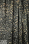 NY designer sculpted faux fur - black coffee/mocha 1.125 yd