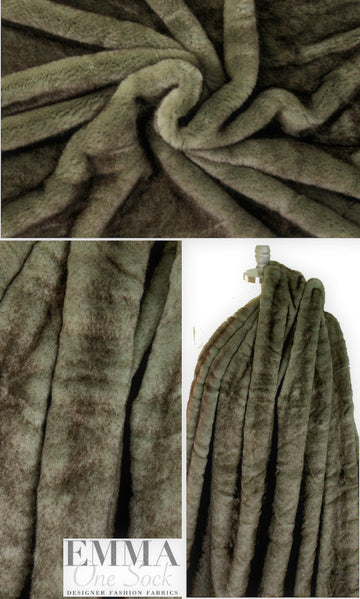 The0ry tinted smoke luxurious faux fur .60 yds
