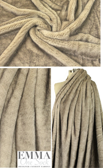 The0ry taupey gray luxurious faux fur 1.45 yds