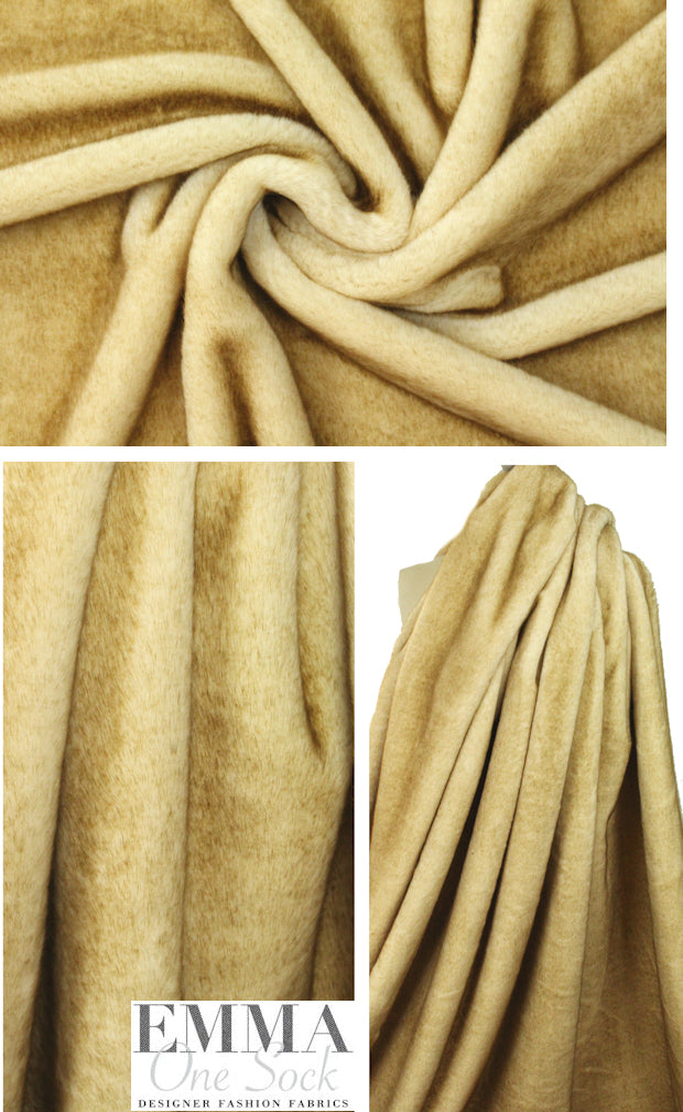 The0ry toasty tan luxurious faux fur