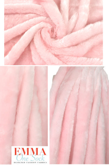NY designer luxurious faux fur - pretty in pink
