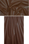 viscose-backed supple faux leather - chocolate 1.375 yd