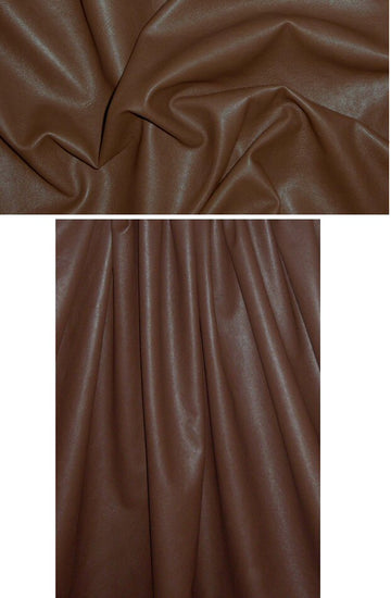 viscose-backed supple faux leather - chocolate 1.375 yd