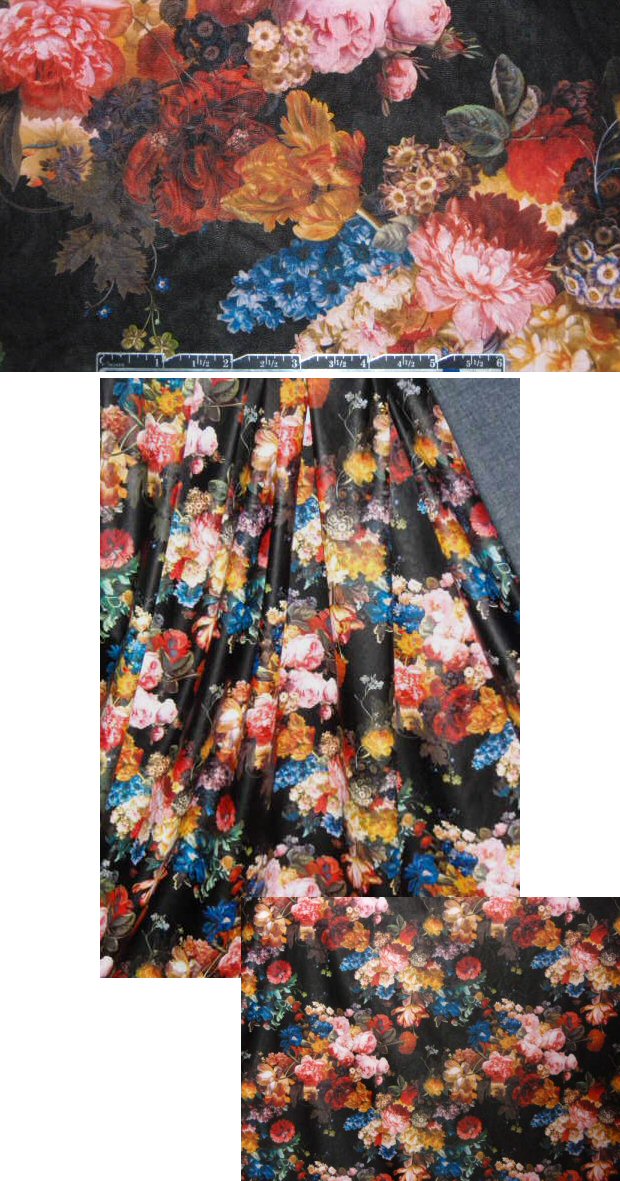 bouquet no. 2 viscose-backed supple faux leather