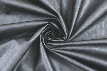 viscose-backed supple faux leather - storm .625 yds