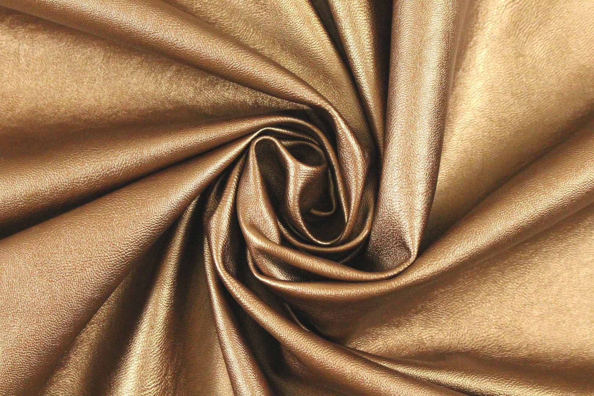 viscose-backed supple faux leather - copper 1 yard
