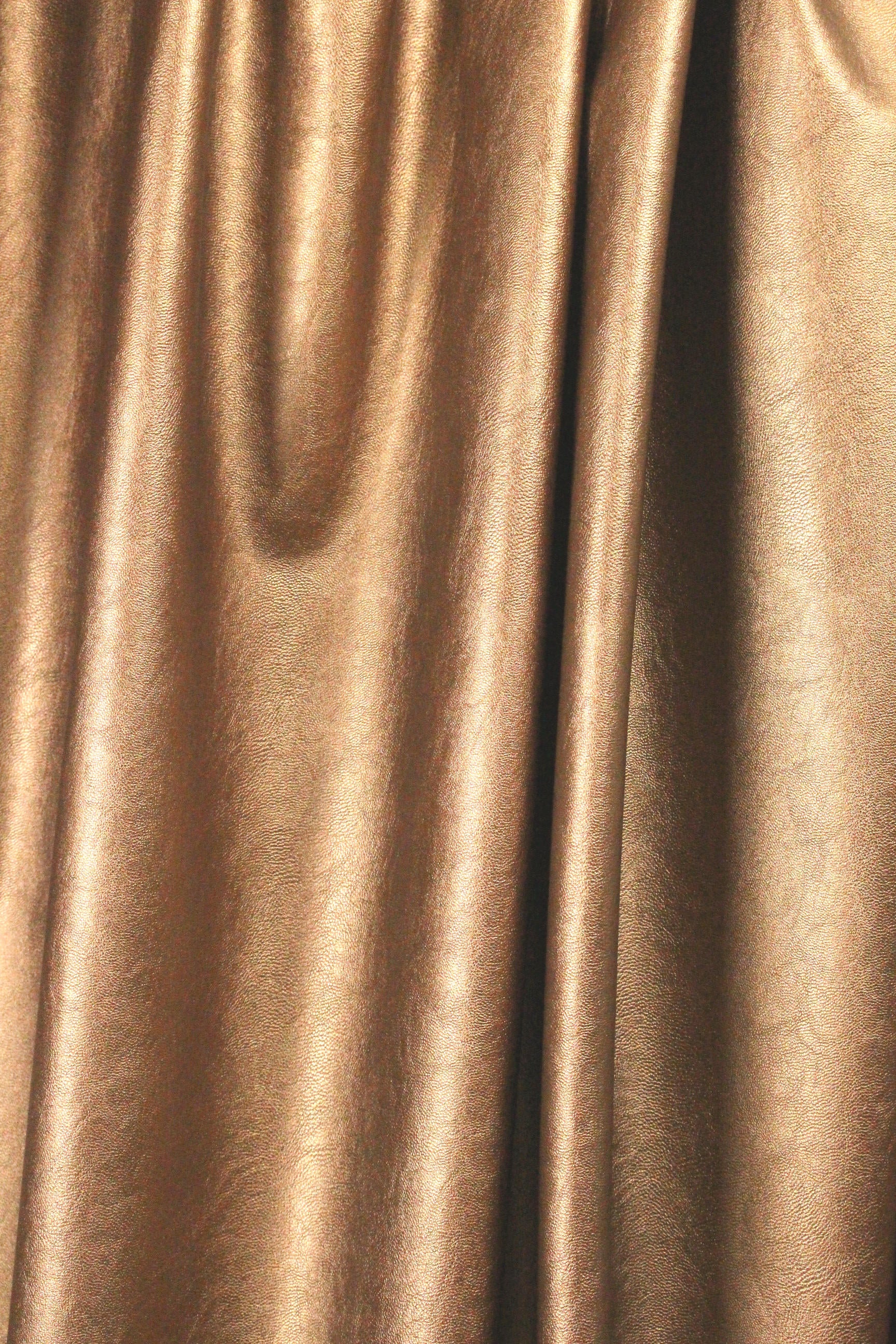 viscose-backed supple faux leather - copper 1 yard