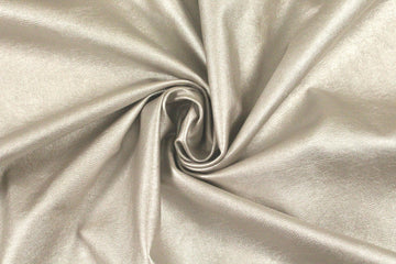 viscose-backed supple faux leather - white gold 1 yard