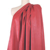 viscose-backed supple faux leather - soft red