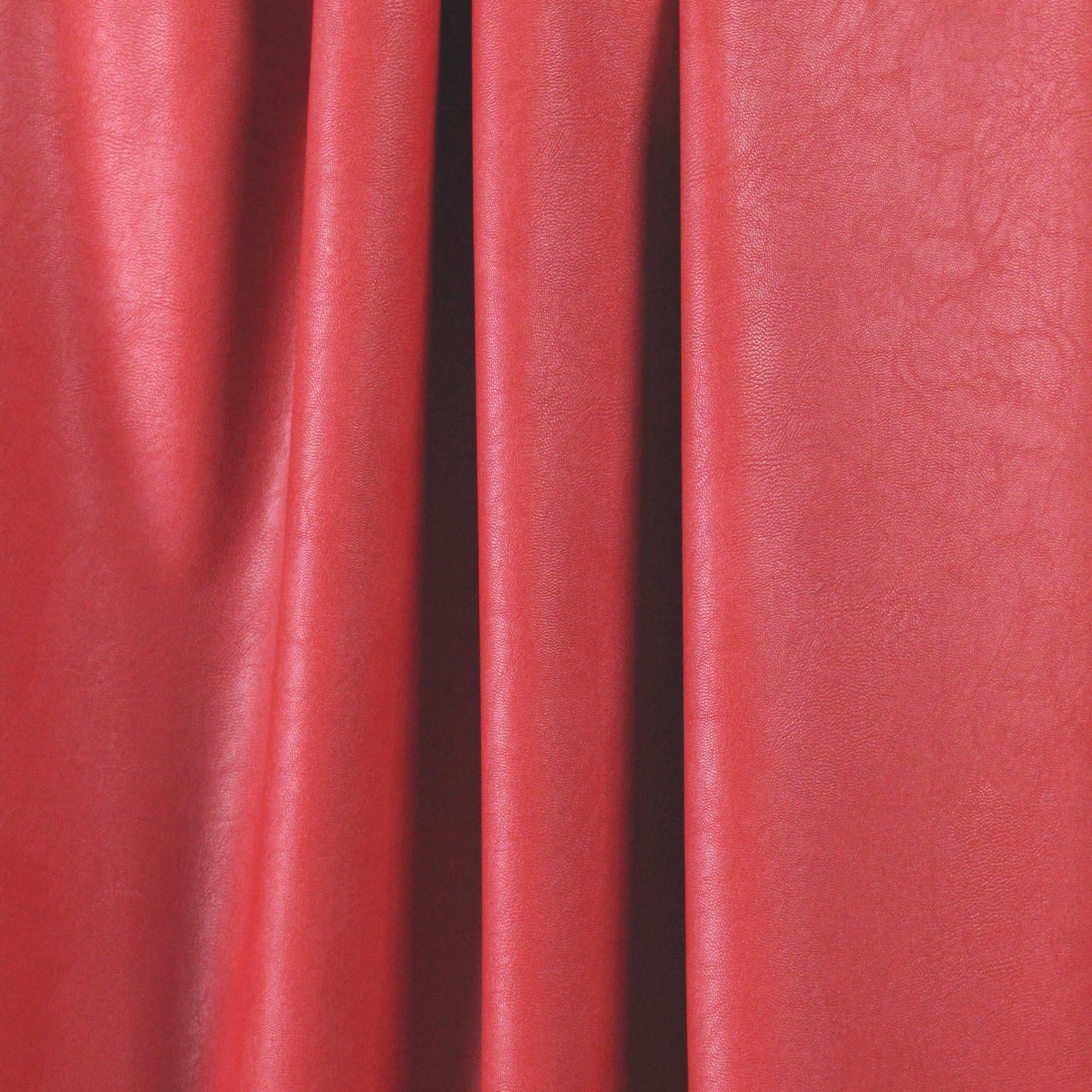 viscose-backed supple faux leather - soft red