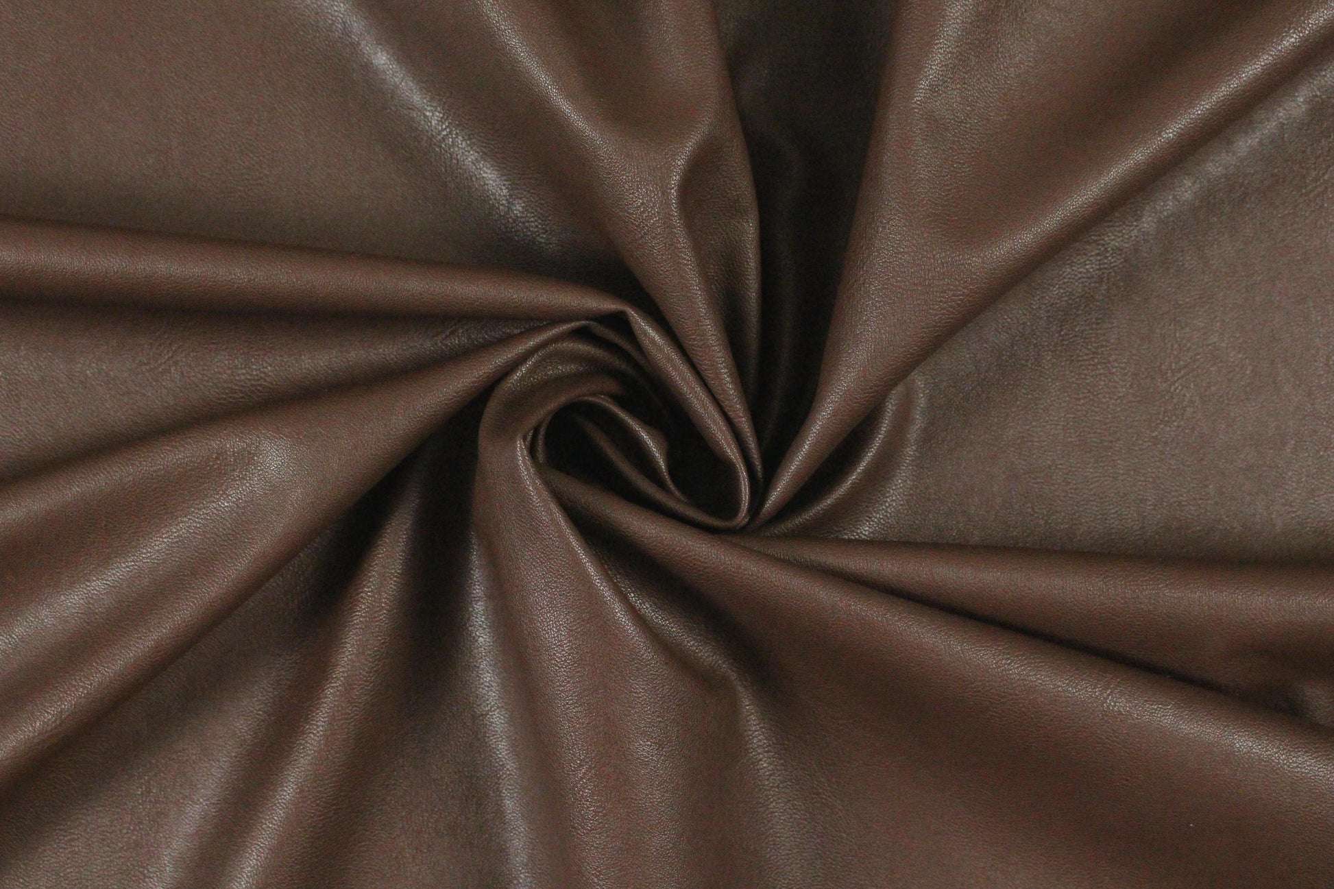 viscose-backed supple faux leather - chocolate .875 yds
