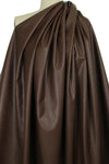 viscose-backed supple faux leather - chocolate 2.5 yd