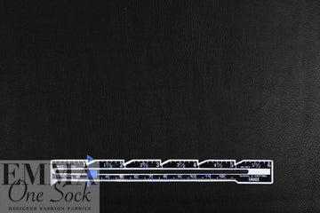 suede-backed supple faux leather - black 1 yard