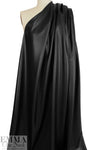 suede-backed supple faux leather - black 1 yard