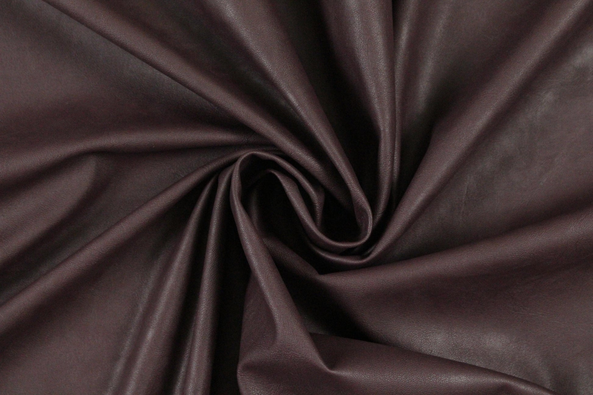 poly-backed water-resistant faux leather - plum brown 1.875 yds