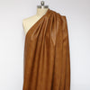 'vintage' viscose-backed faux leather - saddle
