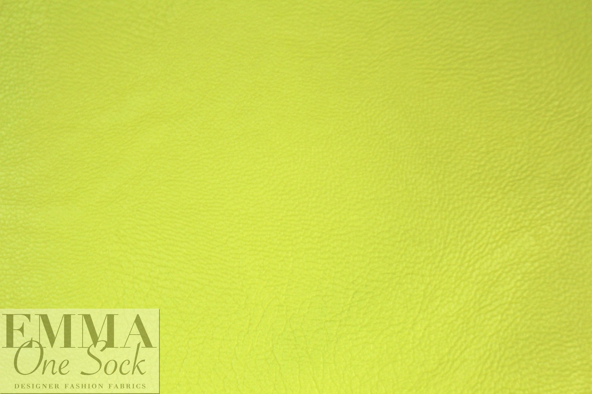 Vict0ria Hayes viscose-backed faux leather - sulpher .5 yds