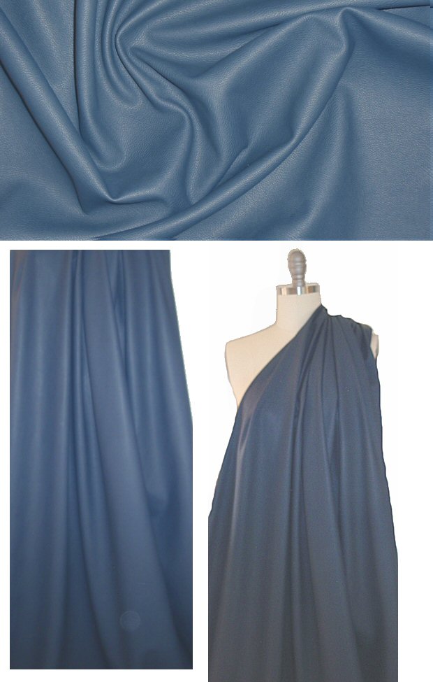 Rebecca Tayl0r supple faux leather - slate blue