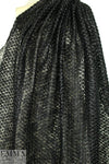 Carmen Marc Va1vo black faux leather/sequin/mesh