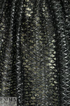 Carmen Marc Va1vo black faux leather/sequin/mesh