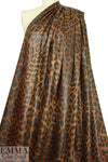 NY designer vegan leather cheetah print jacketwear 2.25 yd