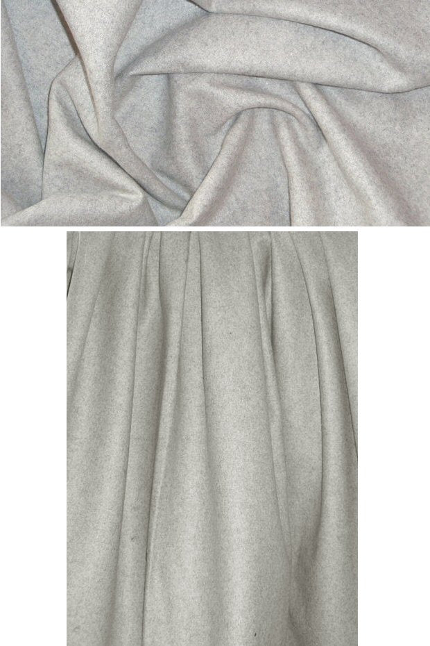 Italian felted wool - light gray heather