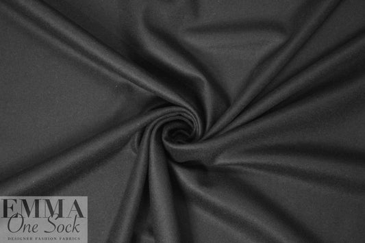 Italian felted wool knit - black