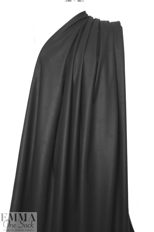 Italian felted wool knit - black