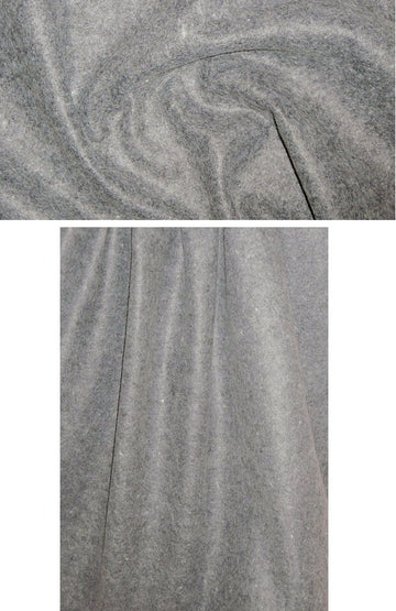 Italian felted wool/cotton gray with specks