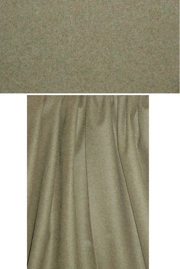 Italian olive heather felted wool coating 1.375 yds