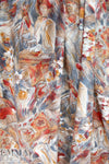 Italian 'figure with flowers' viscose 'flannel' woven 1.375 yd