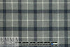 CA designer yarn-dye cotton plaid flannel - navy/gray