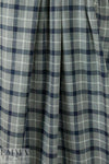 CA designer yarn-dye cotton plaid flannel - navy/gray