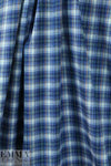 CA designer yarn-dye cotton plaid flannel - blue/spruce
