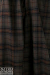 CA designer yarn-dye cotton plaid flannel - navy/clay