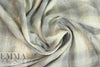 NY designer yarn-dye cotton plaid - light gray/khaki/ivory