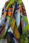 Italian graffiti graphic boiled wool fleece