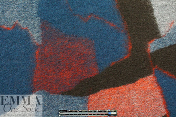 Italian abstract art boiled wool fleece