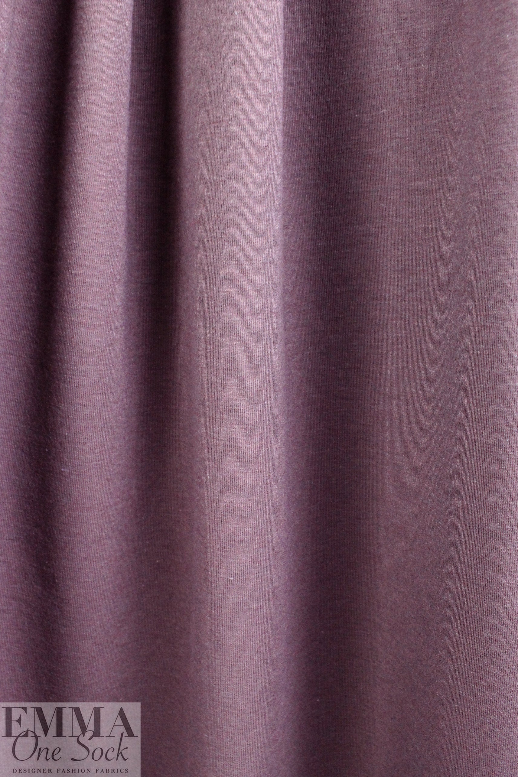 Oeko-Tex fleece-backed sweatshirt knit - dusty plum 2.25 yd