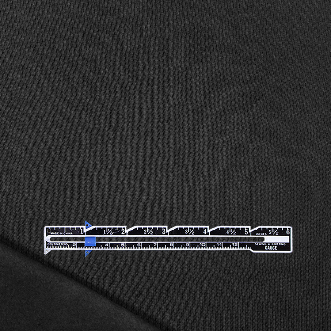 organic cotton fleece-backed sweatshirt knit - black .5 yds