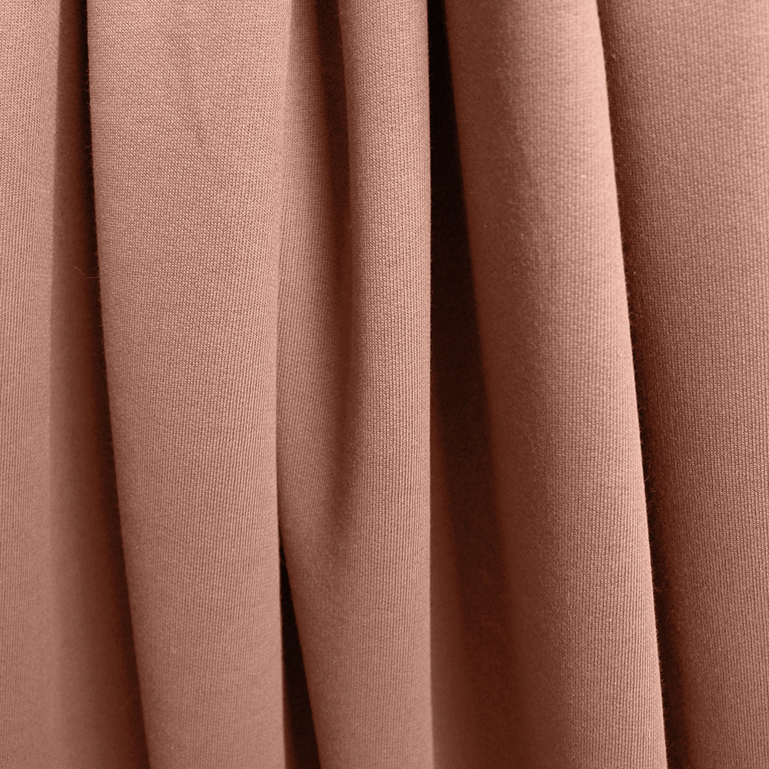 organic cotton fleece-backed sweatshirt knit - desert 1 yard