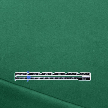 organic cotton fleece-backed sweatshirt knit - alpine green 1.5 yd