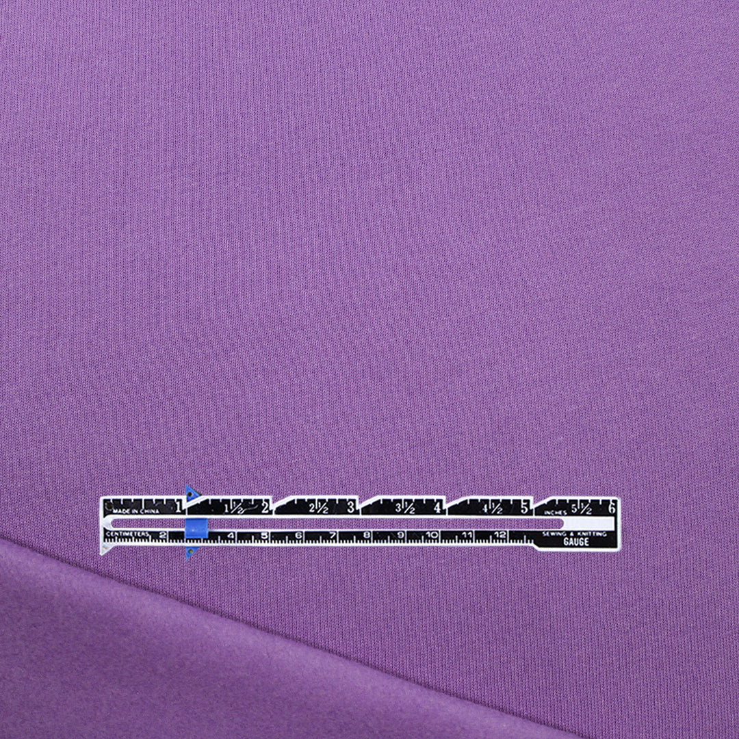 organic cotton fleece-backed sweatshirt knit - crocus 2 yd